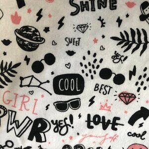 Flannel Fabric Craft Material - 7 yard Bolt Girl Woman Empowerment #BTV
